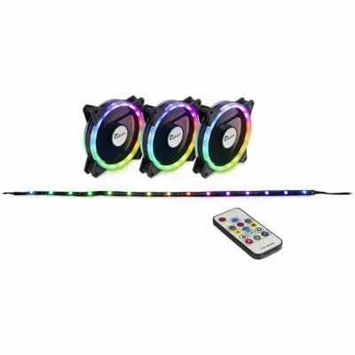 Produktbild von InterTech Lüfter 12012025 ARGUS RS04 RGBFan Set