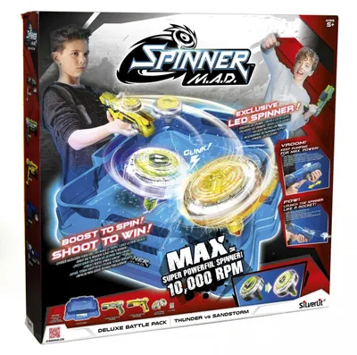Produktbild von Silverlit Spinner M.A.D. Deluxe Battle Pack, Wirbelkreisel, 6 Jahr(e)