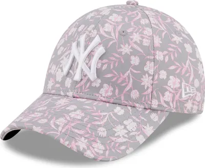 Produktbild von New Era 9Forty Damen Cap - FLORAL New York Yankees grau