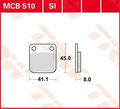 Produktbild von TRW Bremsbeläge Satz Vorne für SUZUKI MOTORCYCLES TS MCB510SI