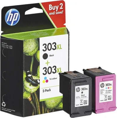 Image de Cartouche d'encre HP 3YN10AE 303XL noir + couleur HC