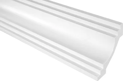 Produktbild von GRAND DECOR Stuckleisten Decke modern, PolyurethanHartschaum weiß - 2m Deckenleisten glatt Rahmenleisten Deckenstuck zum kleben (36 Meter P803)