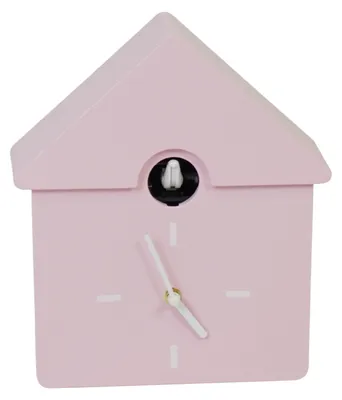 Imagen del producto de Reloj de pared - Reloj de cuco - Rosa claro - 24x27x9 cm