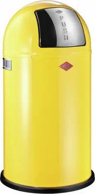 Image de Wesco Poubelle Pushboy 50 litres - Jaune citron