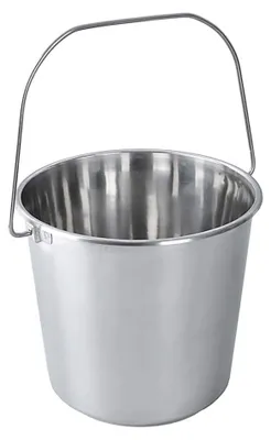 Edelstahl-Eimer 8 l Ø25 cm Höhe 22 cm