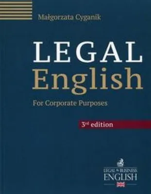 Productafbeelding van Cyganik, M: Legal English
