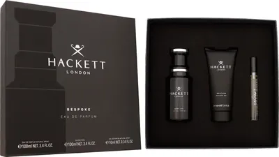 Produktbild von Hackett Bespoke Set 100 ml Eau de Parfum + 100 ml Shower Gel +10 ml Travel Spray