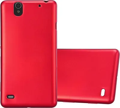 Produktbild von Cadorabo Schutzhülle für Sony Xperia C4 Hülle in Rot Handyhülle TPU Silikon Etui Cover Case