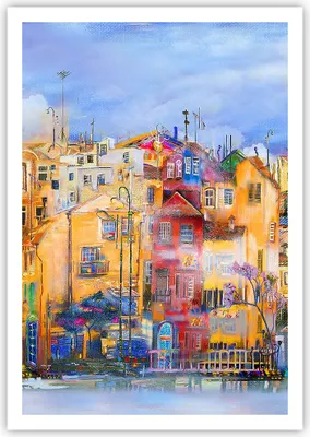 Produktbild von Poster - Poster ohne Rahmen - Altstadt Mietshaus - 70x100 cm - Wand Bild - Wanddeko - Wandbilder - Kunstposter - Wandposter - Bilder - Kunstdruck - Wanddekoration - Wandbild - P2XPA70x100-3419