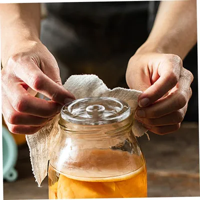 Produktbild von Gärgewichte aus Glas mit Griff für Weithalsgläser – Zubehör für Fermentation von Sauerkraut, Kimchi und Gurken