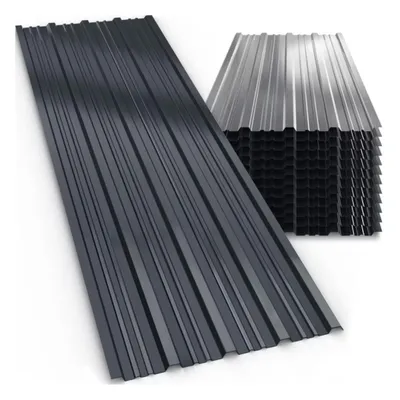 Obrázek produktu pro Trapézový plech ARON, sada 12 ks, 129×46cm, antracitová