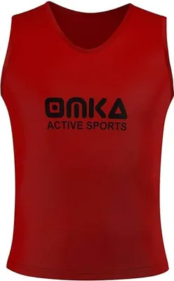 Produktbild von OMKA Leibchen Trainingsleibchen Markierungshemd Kinder Erwachsene, Farbe:Rot, Bibs:Senior (L)