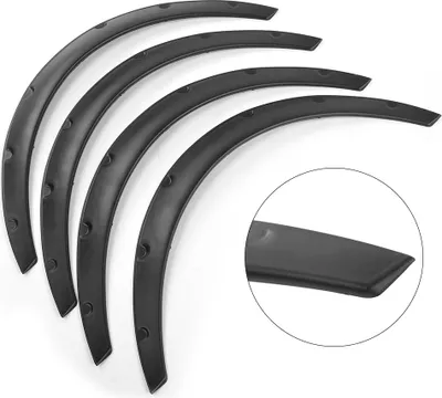 Zdjęcie produktu dla 4 sztuki 80 cm uniwersalnych poszerzeń błotników do samochodów osobowych, bardzo szerokie nadkola, sedan, SUV