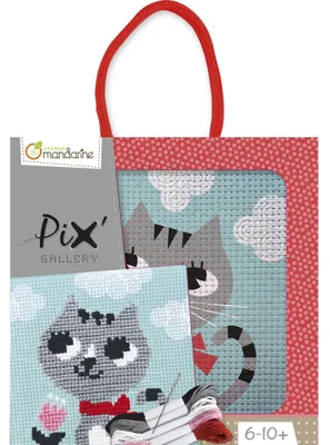 Produktbild von avenue mandarine Stick-Set "Pix Gallery" Katze