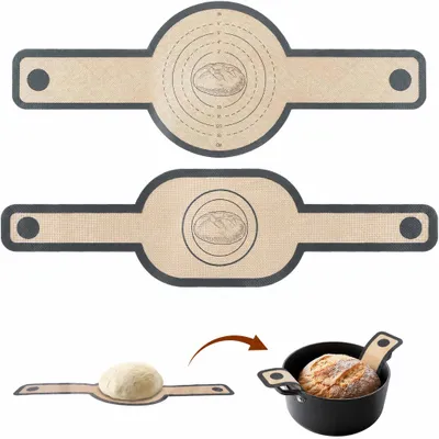 Productafbeelding van Siliconen bakmat voor brood - Anti-aanbak bakaccessoire voor zuurdesembrood - 2 stuks