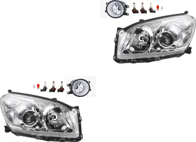 Produktbild von Scheinwerfer Satz passend für Toyota Rav4 XA3 08-10 H11 HB3 +Nebel+Leuc. 812100D040 1608422280 3550157L00 3550157L01 812100D042 812200D Johns