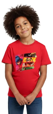 Produktbild von Spreadshirt Miraculous Superhelden Kinder T-Shirt, 110/116 (5-6 Jahre), Rot