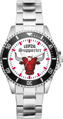 Produktbild von KIESENBERG Herrenuhr Armbanduhr Leipzig Supporter Geschenk Artikel Idee Fan Analog Quartz 2702