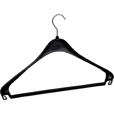 Produktbild von Formbügel schwarz mit Hosensteg 44 cm