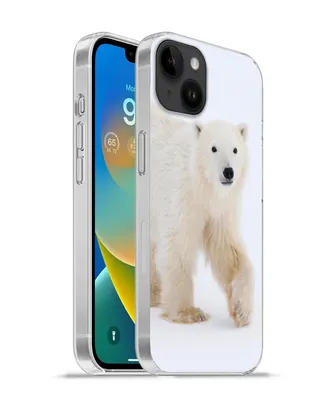 Produktbild von MuchoWow® Handyhülle Schutzhülle Hülle für Apple iPhone 14 Plus - Soft case Eisbär - Schnee - Weiß Silikon Softcase Handy Hülle - Abbildung