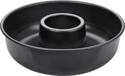 Produktbild von Zenker Kranzform ø 28 cm PURE, runde Backform für leckere Kuchen, Frankfurter Kranz (Farbe: schwarz)
