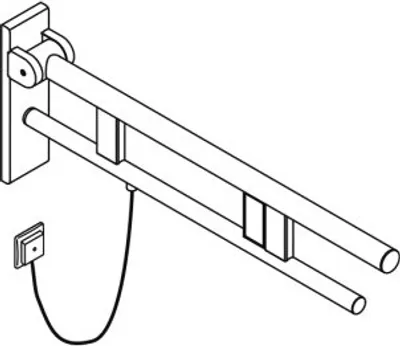 Produktbild von HEWI 900.50.211XA SK-Griff Duo (B),re,700,WC-Spül/FKT