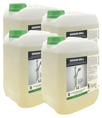 Image de Détergent anticalcaire salle de bain, protection anti-goutte, nettoyage quotidien Marbec SHOWER BRILL - 5LTx4PCS