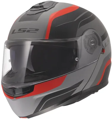 Produktbild von LS2 Klapphelm FF908 Strobe II Monza Schwarz Grau Rot L