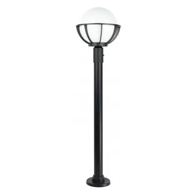 Image de Lampe de jardin sur pied 130 cm sphère blanche ou fumée 25 cm 1xE27 noir IP43 SU-MA Kule K 5002/1/KPO 250