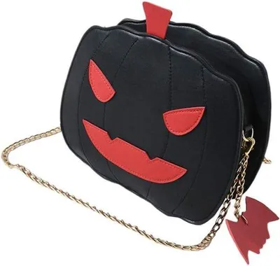 Obrázok produktu pre Čierna taška cez rameno zPolyuretánkože na Halloween