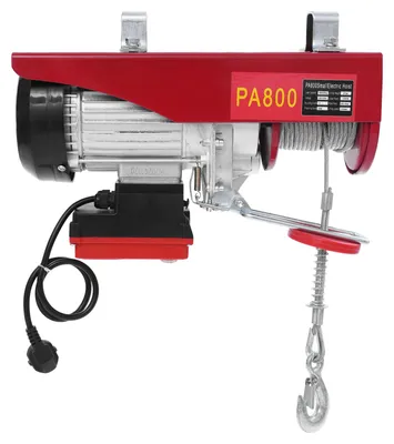 Imagen del producto de Grúa eléctrica de 1000 kg - 220 V - 12 metros de cable de acero - Acero aleado