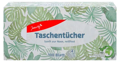 Produktbild von Taschentücher Box 4lagig 100ct von Jeden Tag