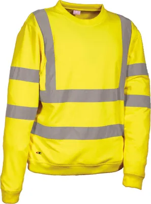 Productafbeelding van Cofra Marqueta veiligheidssweatshirt | Pullover, klasse 3, 320 g/m², geel, maat XXXXL