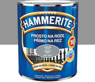 Produktbild von Hammerite Metallschutzlack, Rostschutzlack, Hellgrau glänzend, 2,5l