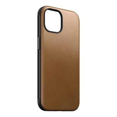 Zdjęcie produktu dla Nomad Modern Leather Case, Pokrowiec, Apple, iPhone 15, 15,5 cm (6.1"), Opalony/Jasnobrązowy