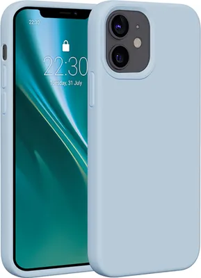 Produktbild von Etteri Silikonhülle für iPhone 12 / 12 Pro 6,1" Handyhüllen Hellblau