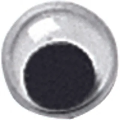 Produktbild von Wackelaugen 8mm schwarz/weiß VE=10x8 Stück