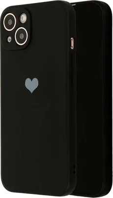 Produktbild von Silikonherzhülle für Xiaomi Redmi 9A - Schwarz KP17867