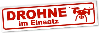Produktbild von PantherPixel Drohne im Einsatz Magnetschild Auto Drohnenfotografie Magnetfolie Geschenkidee 20 x 5 cm STANDARDFARBFOLIEN