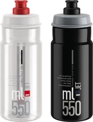 Produktbild von Elite Jet, 550 ml, Fahrrad, Rot, Transparent, Kunststoff