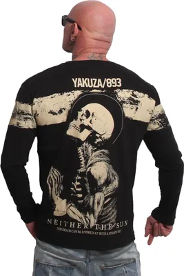 Zdjęcie produktu dla Męski longsleeve Yakuza Pray, czarny, 6XL