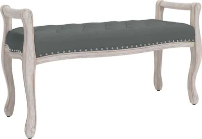 Obrázek produktu pro vidaXL Lavice tmavě šedá 110x45x60 cm Tkanina