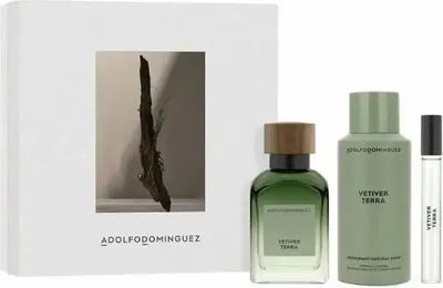 Obrázek produktu pro Adolfo Dominguez Vetiver Terra parfémovaná voda ve spreji 120 ml sada 3 ks