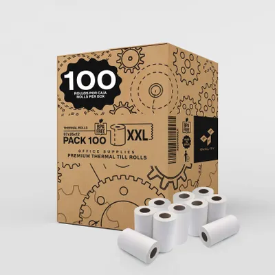 Thermopapierrollen 57x35x12 mm, BPA-frei, 100 Stück