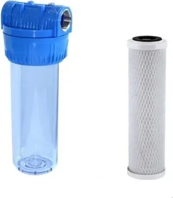 Produktbild von 10 Zoll Gehäuse Aktivkohleblock Wasser Vor Filter Trinkwasserfilter Carbon Block 1/2"