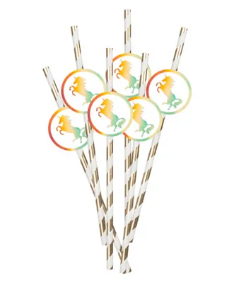 Produktbild von Einhorn-Strohhalme Set 6-teilig