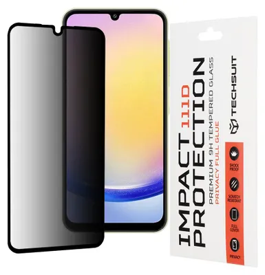 Zdjęcie produktu dla Techsuit Ochronne Szkło Anti-Spy do Samsung Galaxy A25 5G - Czarny KP36630
