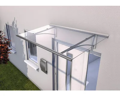 Obrázok produktu pre Vchodová strieška Gutta PT/GR 1600 x 900 mm strieborna