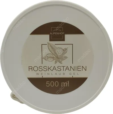 Produktbild von Alpenhof Rosskastanien Gel mit Weinlaub 500ml - Natürliche Hautpflege