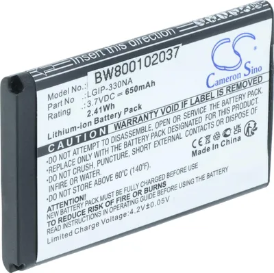 Produktbild von vhbw Akku Ersatz für LGIP-330NA für Handy Smartphone Telefon (600 mAh, 3,7 V, Li-Ion)